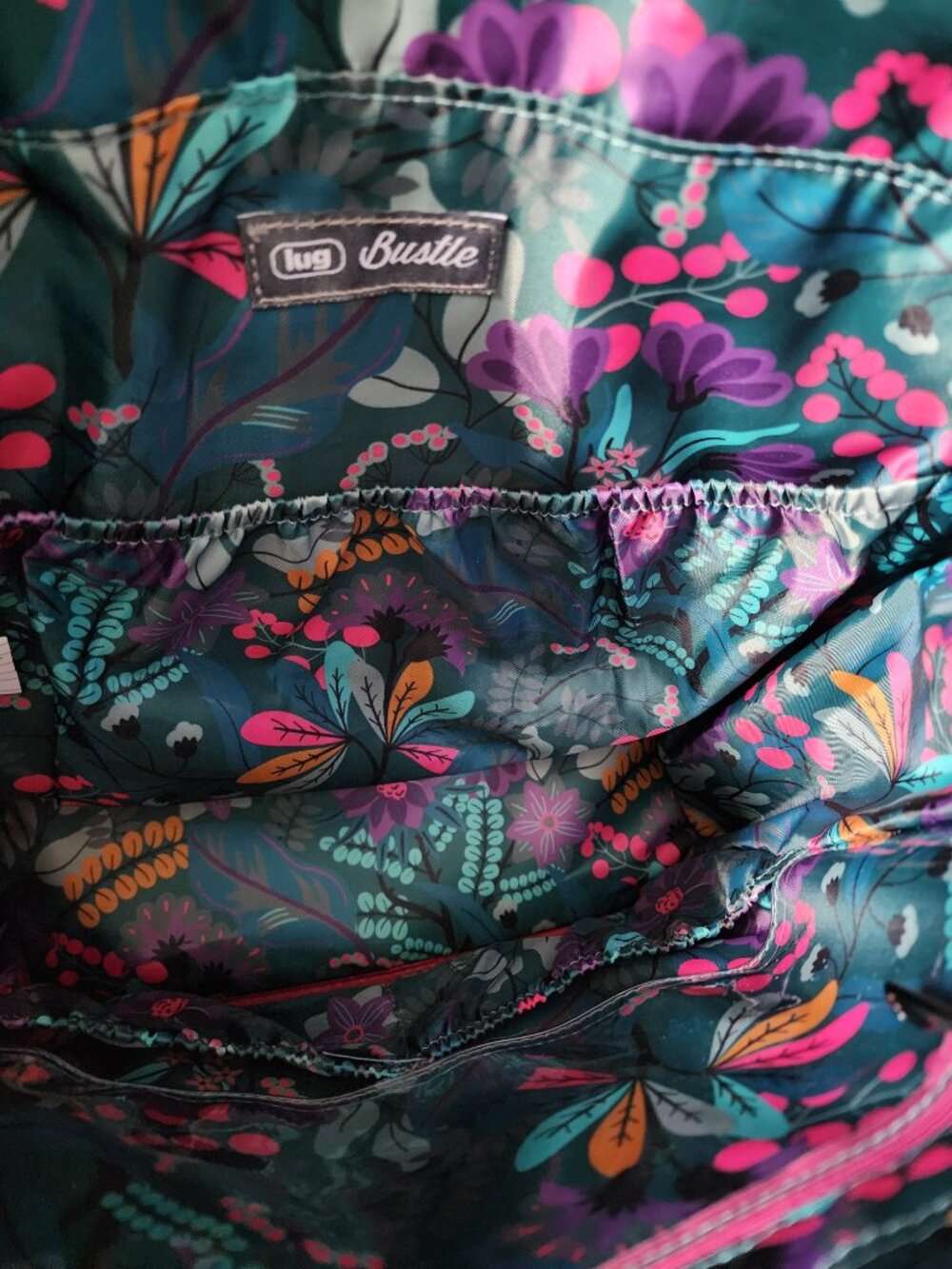 LUG Bustle Convertible Tote Bag - Raspberry - Picture 4 of 4